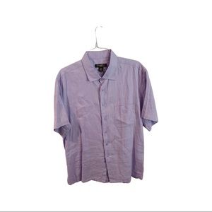 Pronto Uomo Men’s Casual Shirt. Button Down Front. Extra Extra Large. Purple.